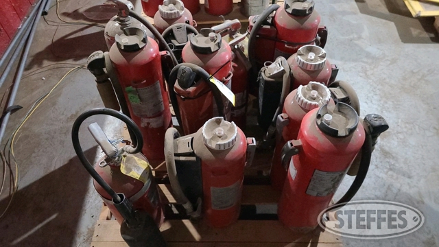 Pallet of (14) Fire Extinguishers
